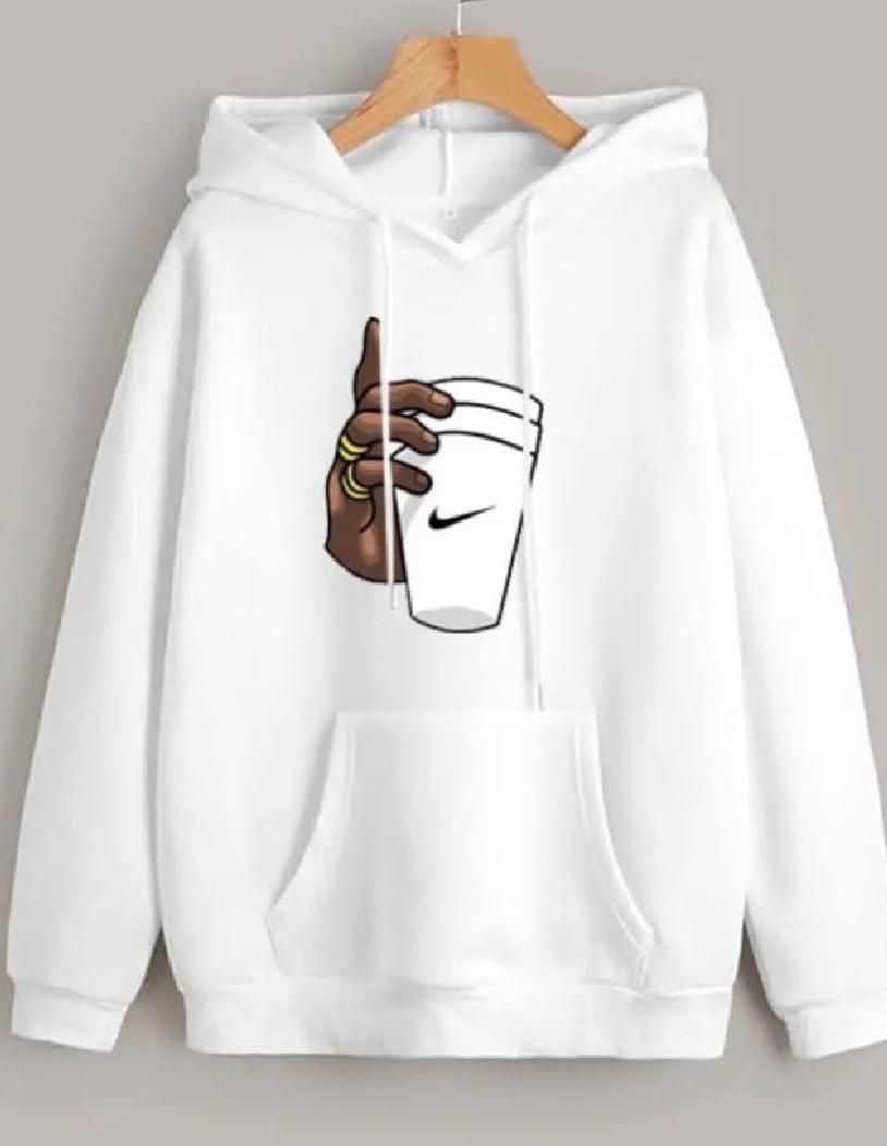 Men's cotton printed hoodie